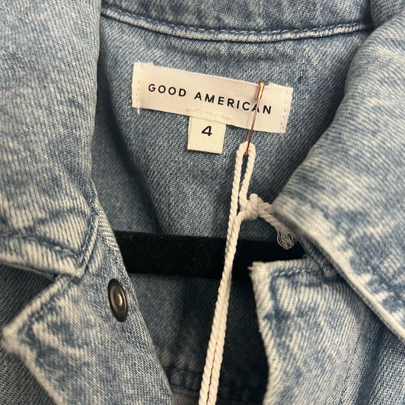 Good American Light Blue Denim Romper - Picture 6 of 6